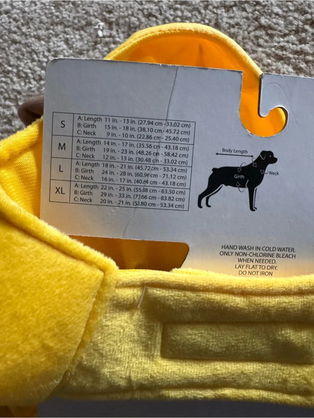Yellow Banana Dog Costume Hoodie by